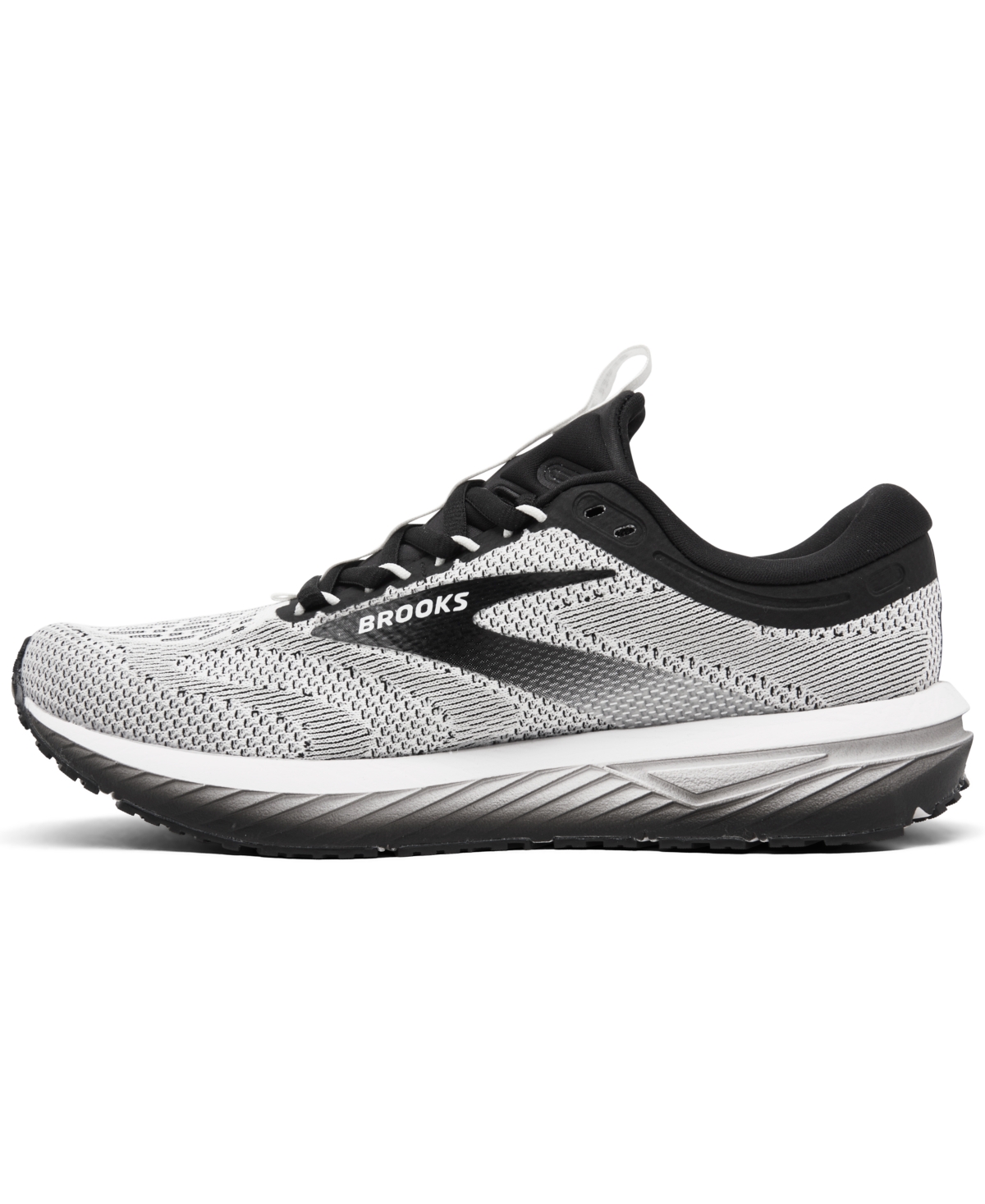 Brooks Women's Revel 7 Running Sneakers From Finish Line In White,black