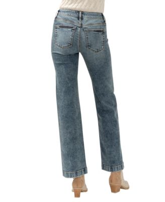 Women's Suki Mid Rise Trouser Leg Jeans
