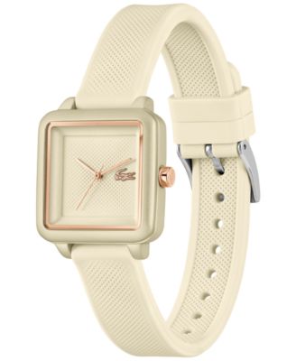 Women's Lacoste 12.12 Flow Champagne Silicone Strap Watch 26mm