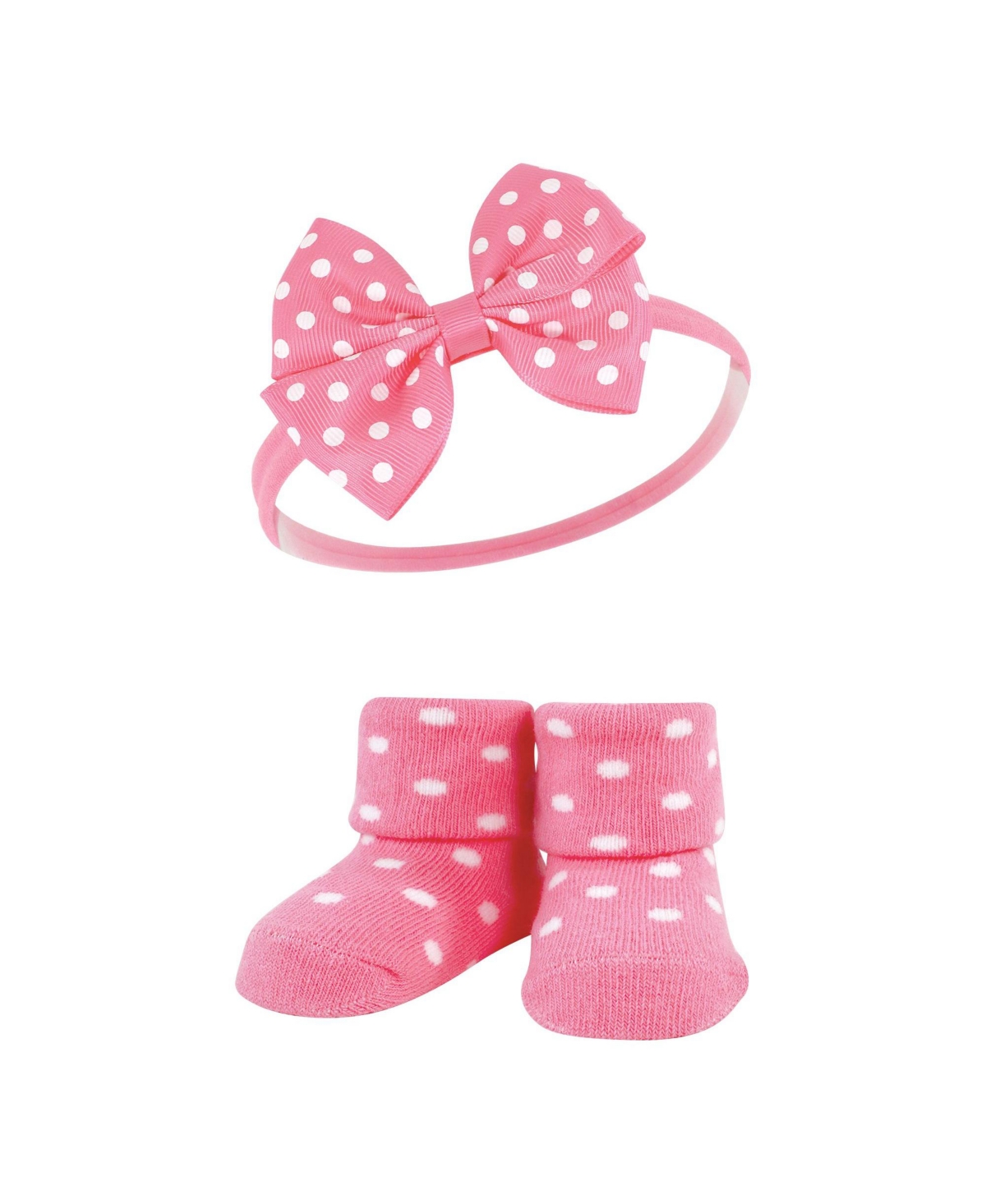 Hudson Baby Baby Girls Headband and Socks Giftset, One - Dinosaurs