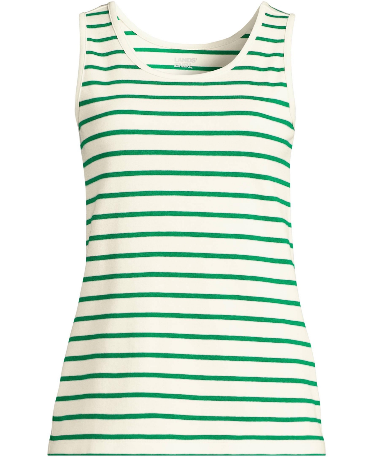 Lands' End Women's Tall Cotton Tank Top