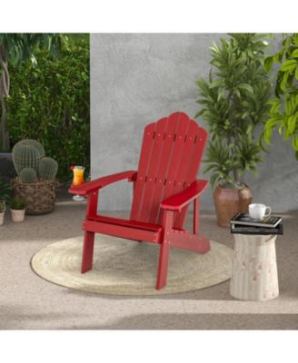 Weather Resistant HIPS Outdoor Adirondack Chair with Cup Holder