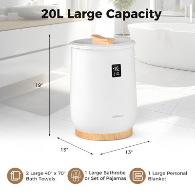 20L LED Display and Button Control Large Heated Towel Warmer