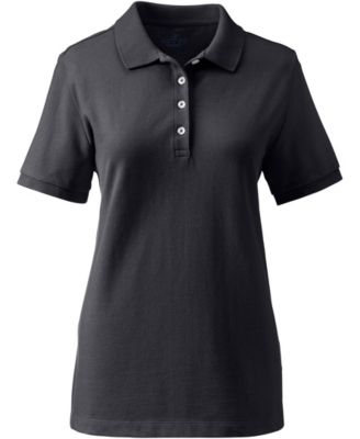 Women's Banded Short Sleeve Fem Fit Mesh Polo