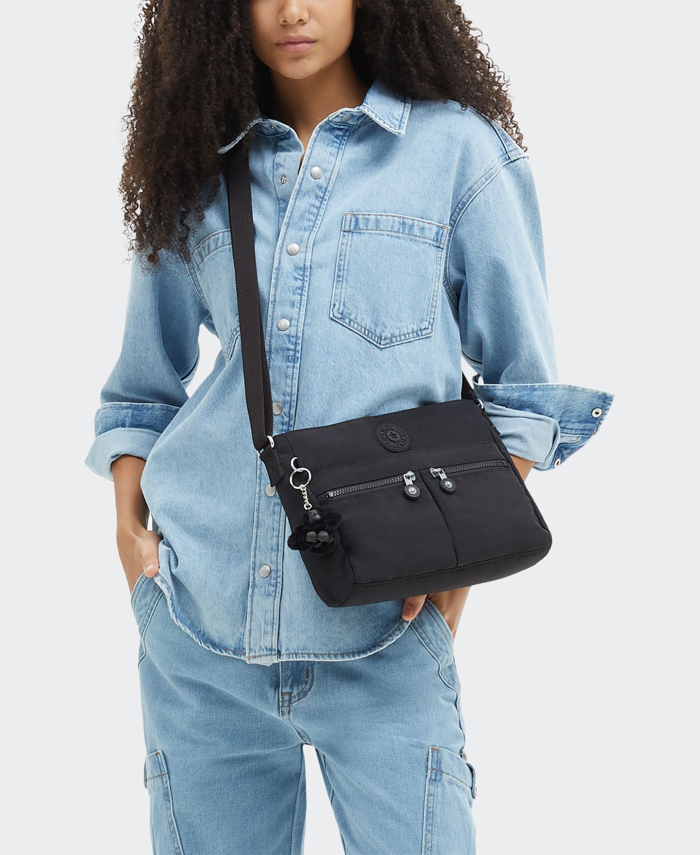 Женская сумка Kipling New Angie Small Crossbody, цвет: Чёрный — фото 3