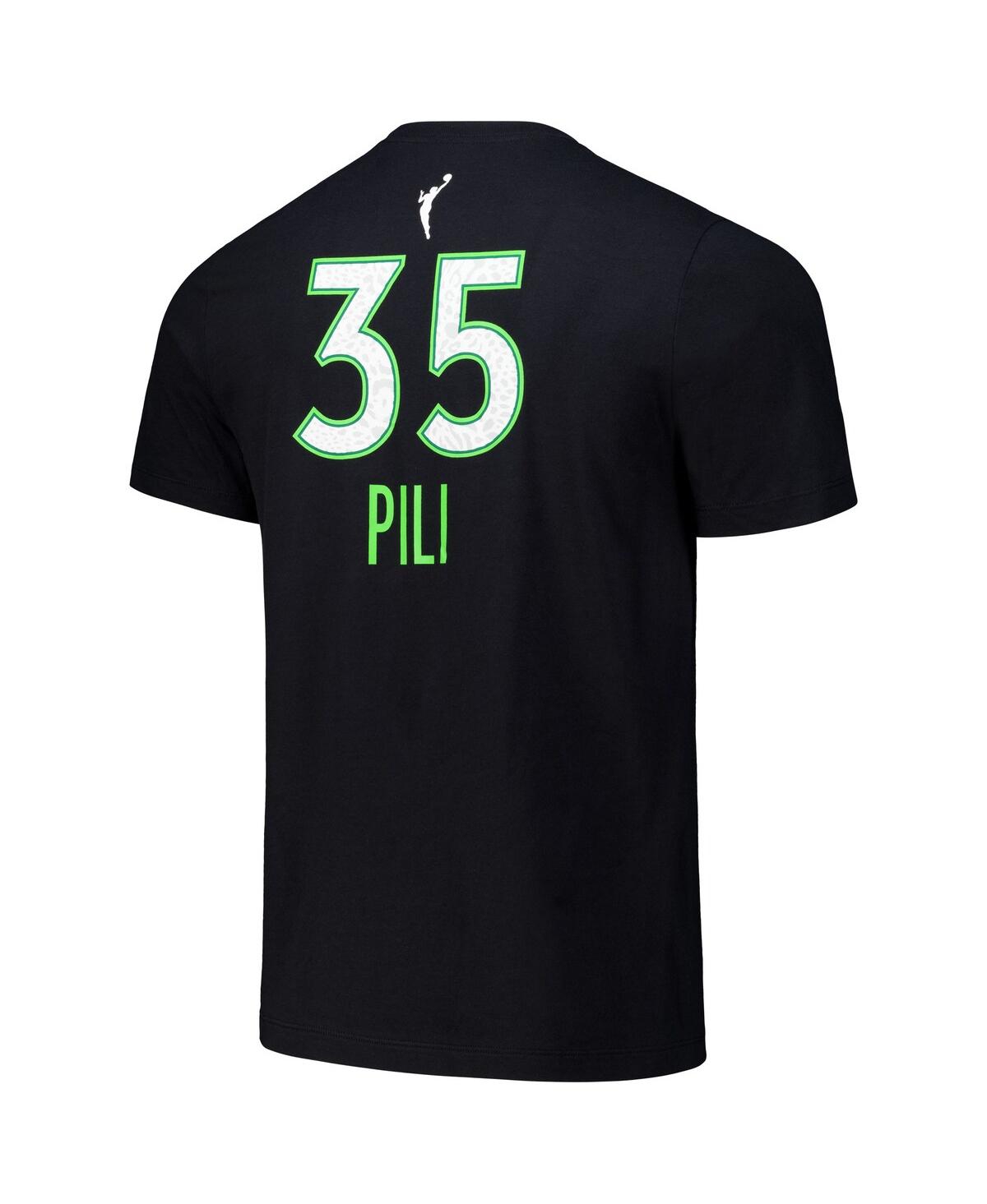 Nike Men's And Women's Alissa Pili Black Minnesota Lynx 2024 Wnba Draft Name Number T-shirt In Black