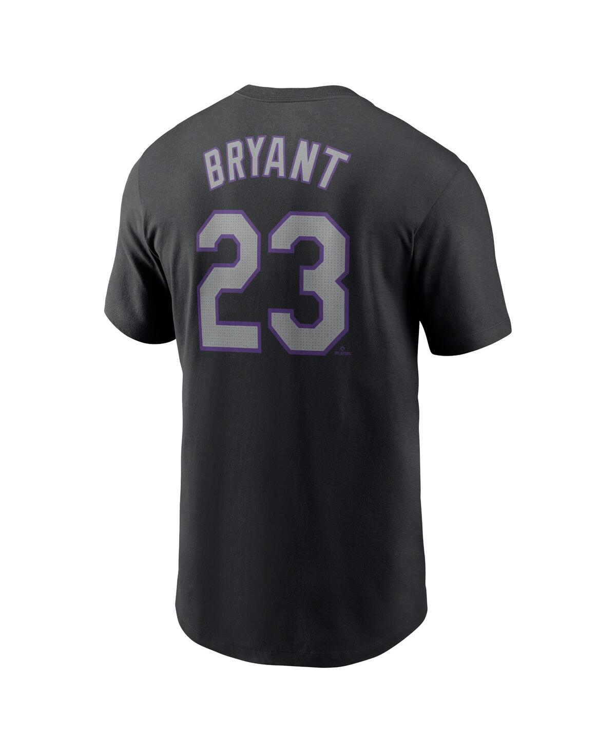 Nike Men's Kris BryantColorado Rockies Fuse Name Number T-Shirt - Black