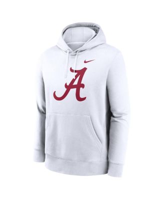 Men's White Alabama Crimson Tide Primetime Evergreen Club Fleece Pullover Hoodie