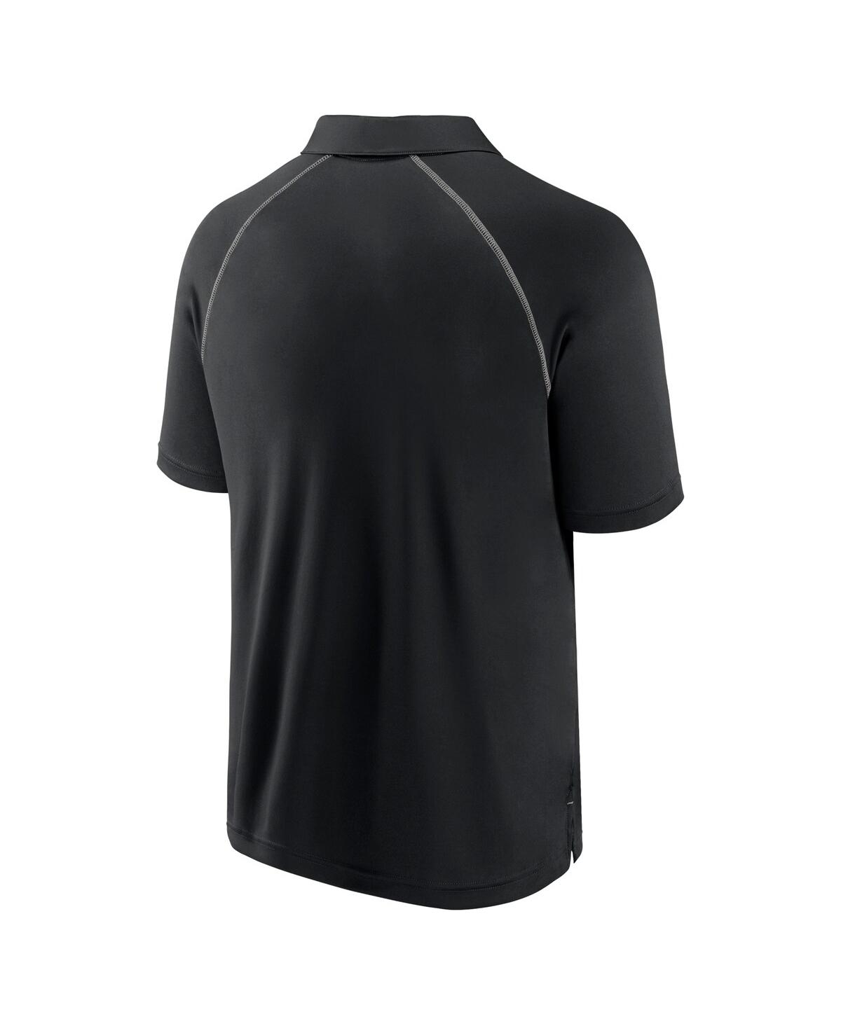 Fanatics Men's Black Chicago White Sox Strong Alone Raglan Polo In Black