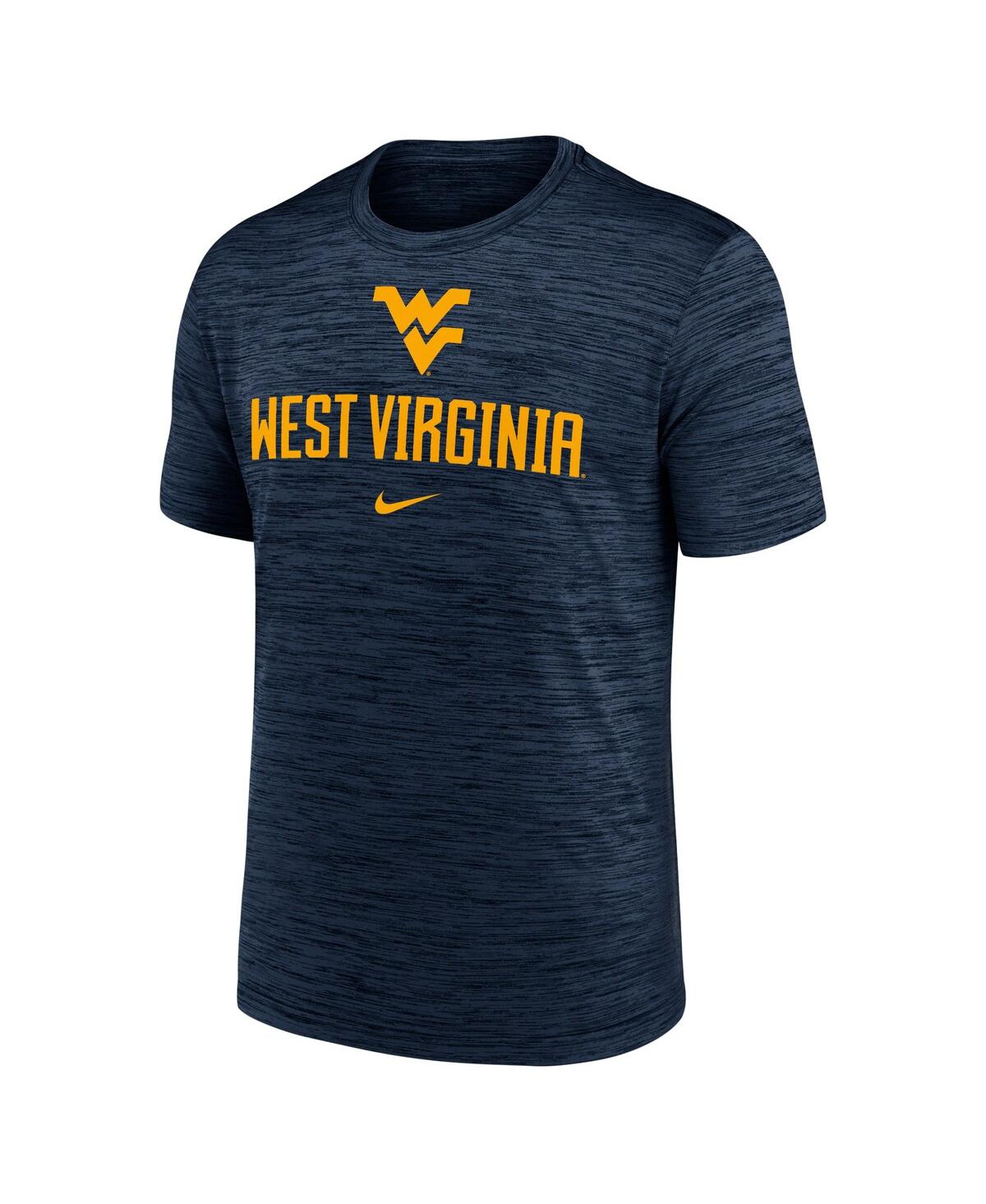 Nike Men's Navy West Virginia Mountaineers Primetime Velocity T-shirt In Navy
