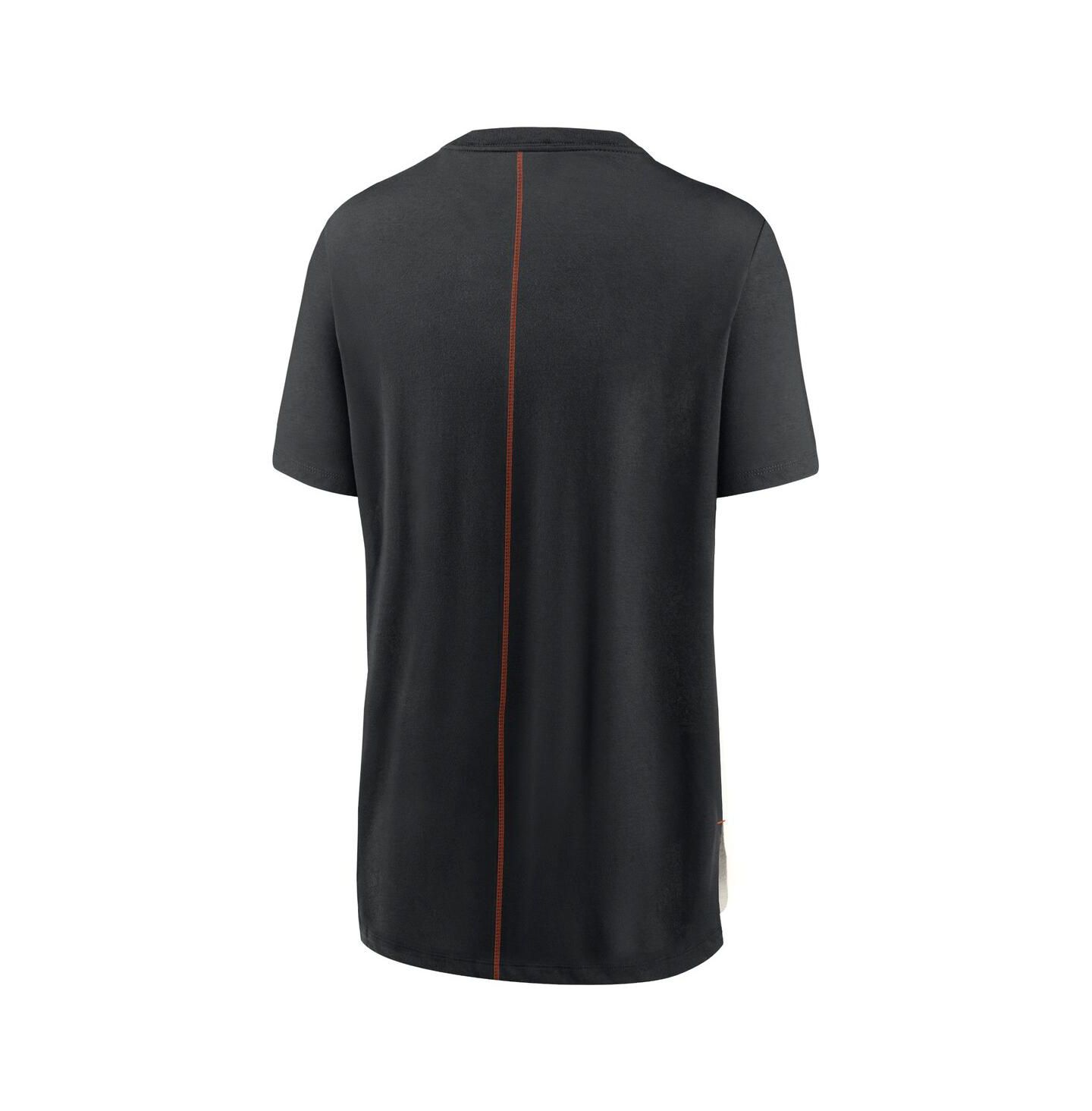 Женская футболка Nike Cream/Black Cincinnati Bengals Wordmark Tri-Blend — фото 2
