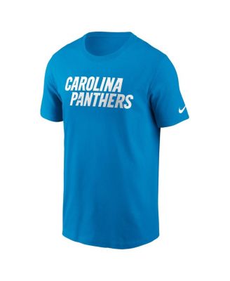 Men's Blue Carolina Panthers Primetime Wordmark Essential T-Shirt