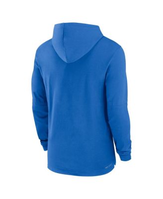 Men's Light Blue UCLA Bruins Sideline Hoodie Performance Long Sleeve T-Shirt
