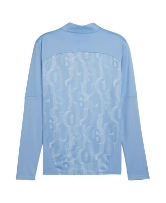 Men's Light Blue Manchester City 2024/25 Pre-Match DryCELL Quarter-Zip Top