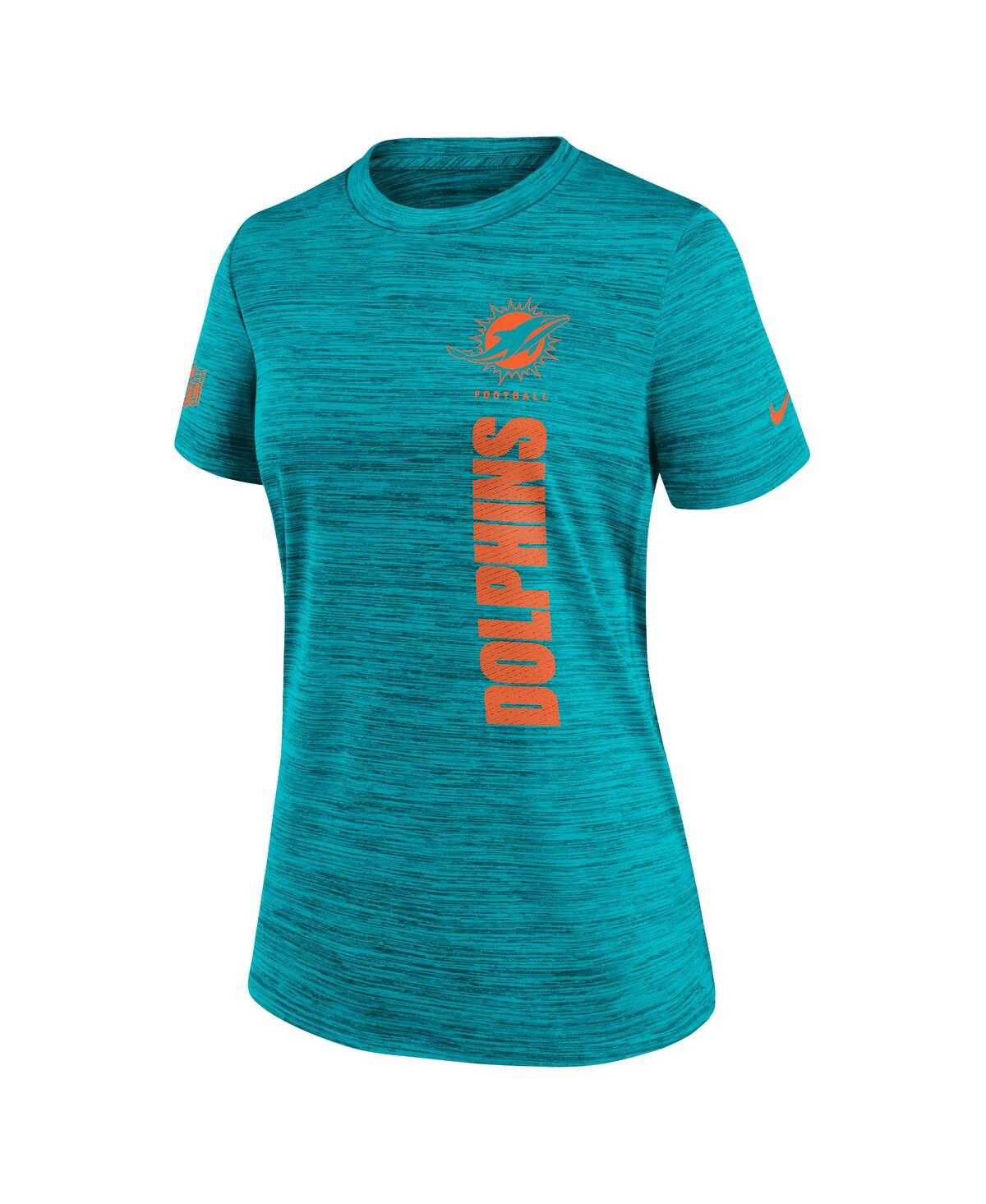 Nike Women's Aqua Miami Dolphins Velocity Performance T-shirt In Aqua