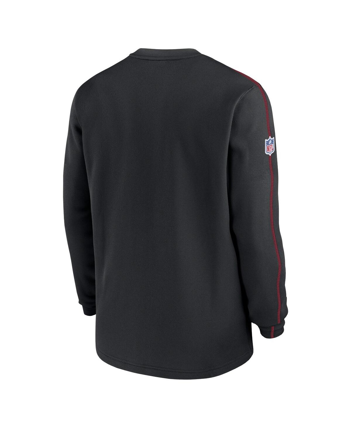 Nike Men'sSan Francisco 49ers 2024 Sideline Coaches Long Sleeve Top - Black, Red
