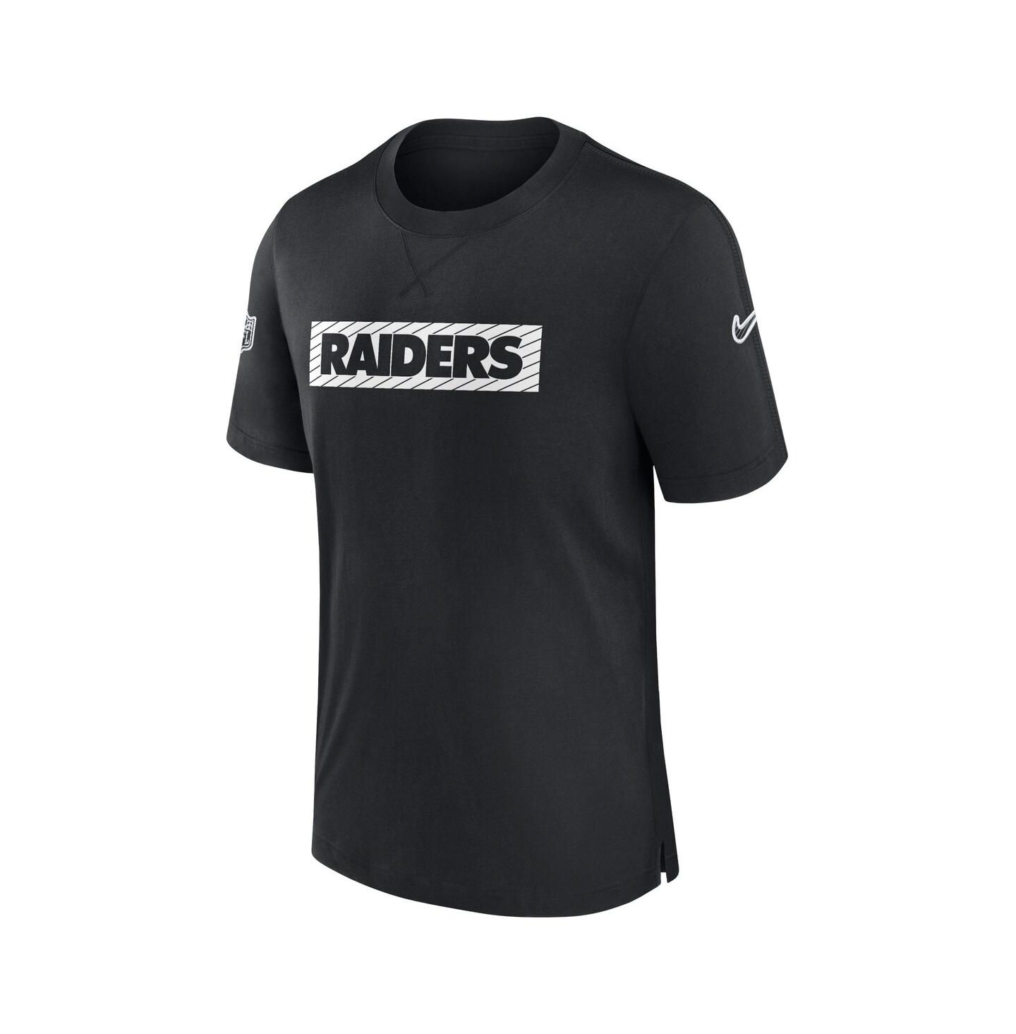 Мужская футболка Nike Black Las Vegas Raiders Sideline Player Performance — фото 3
