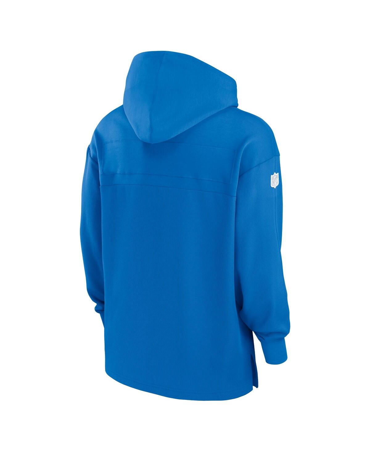 Nike Men'sDetroit Lions Sideline Jersey Performance Pullover Hoodie - Blue