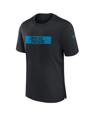 Men's Black Carolina Panthers Sideline Player Performance T-Shirt