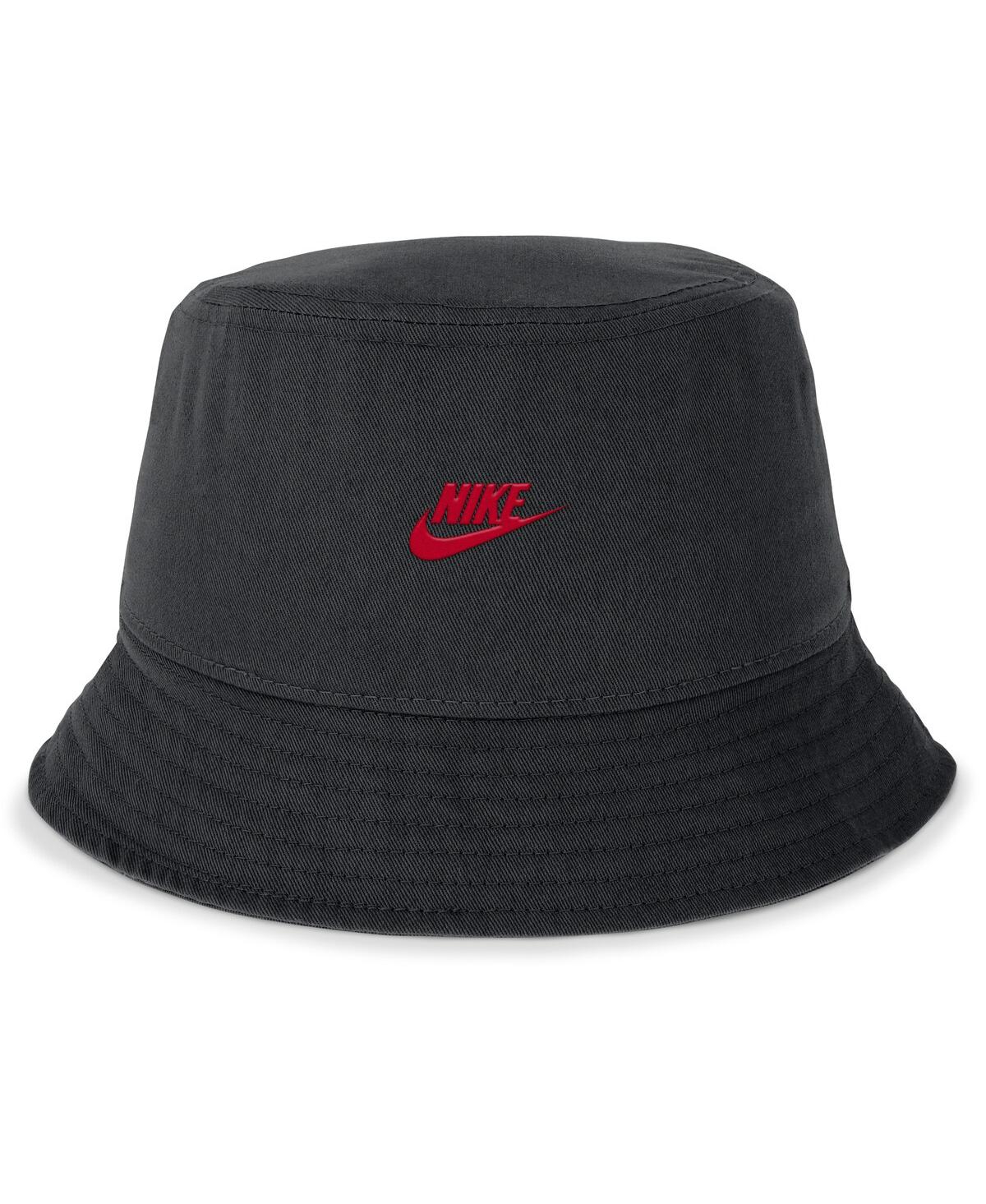 Nike Men's Black Ohio State Buckeyes Legacy Apex Bucket Hat In Black