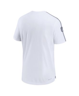 Men's White Dallas Cowboys 2024 Sideline Coach UV Performance T-Shirt