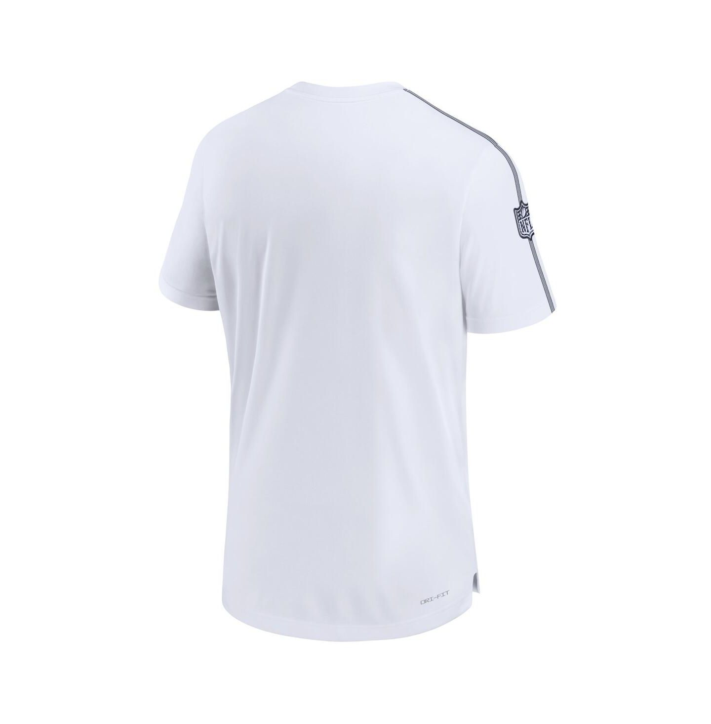 Мужская футболка Nike White Dallas Cowboys 2024 Sideline Coach UV Performance — фото 3
