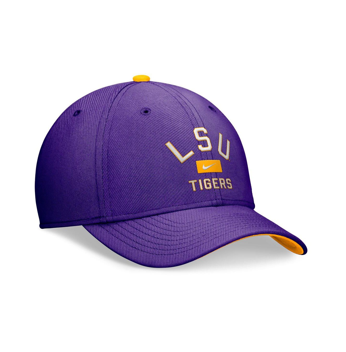 Мужская кепка Nike Purple LSU Tigers Primetime Rise Swoosh Flex Hat — фото 4