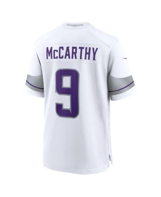 Big Boys and Girls J.J. McCarthy White Minnesota Vikings Alternate Game Player Jersey