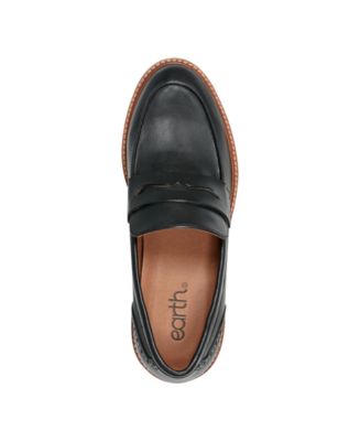 Women's Lindy Block Heel Slip-On Penny Loafers