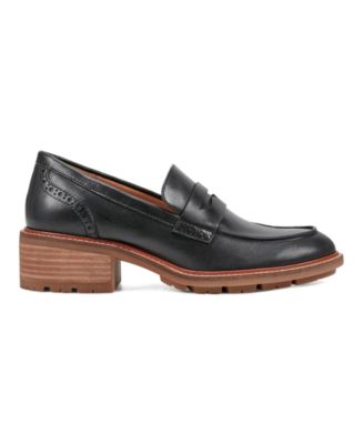 Women's Lindy Block Heel Slip-On Penny Loafers