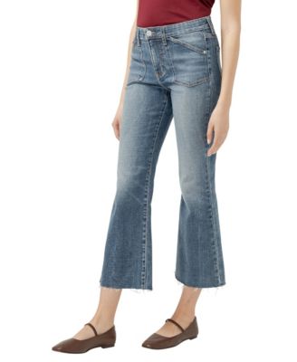 Women's Kait Mid Rise Kick Flare Leg Jeans