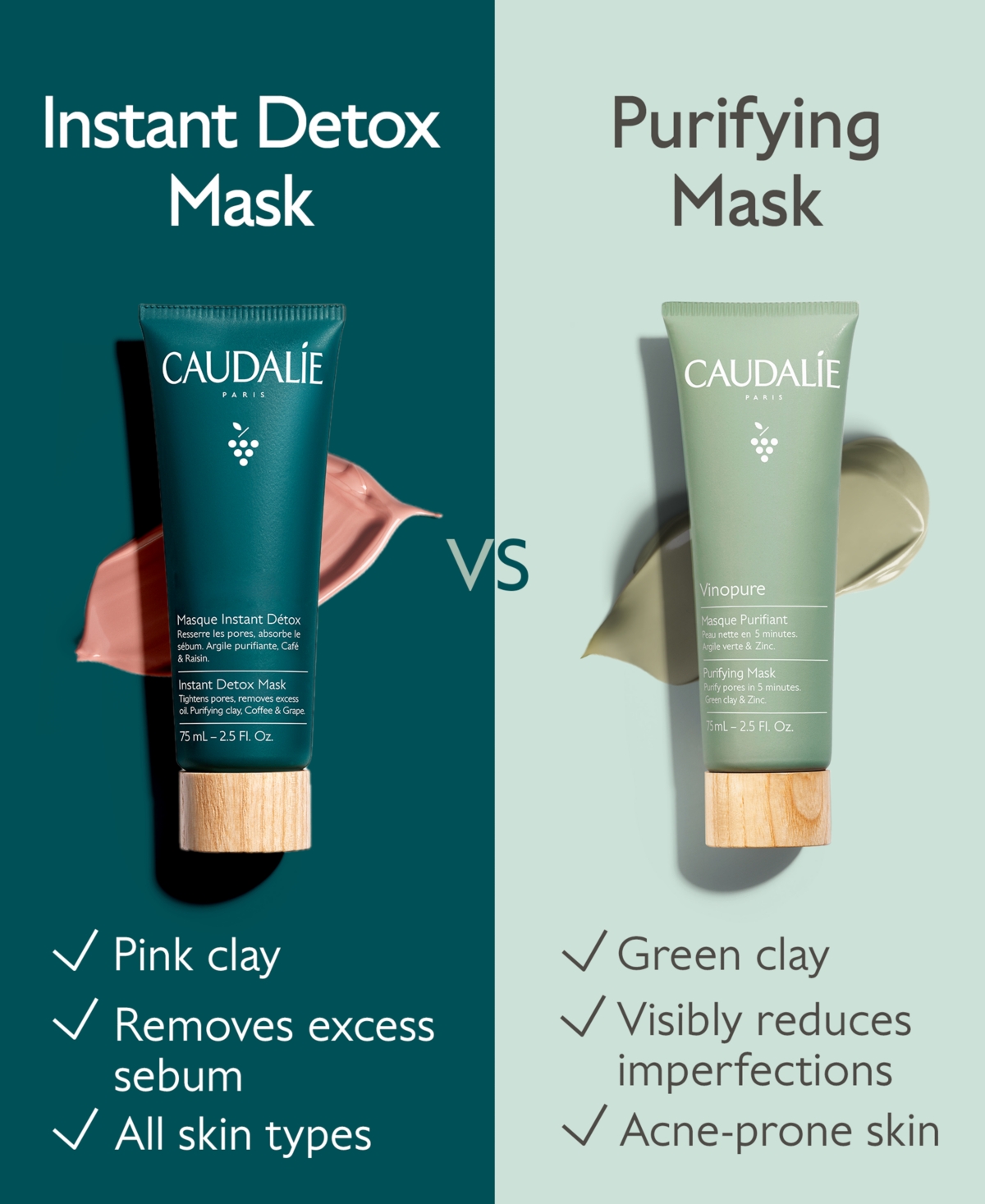 CAUDALÍE INSTANT DETOX MASK 