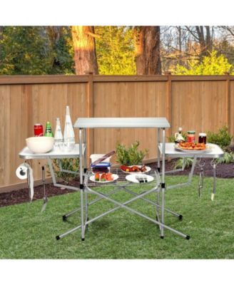 Foldable Outdoor BBQ Table Grilling Stand
