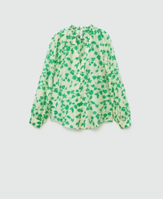 Women's Semi-Transparent Printed Shirt