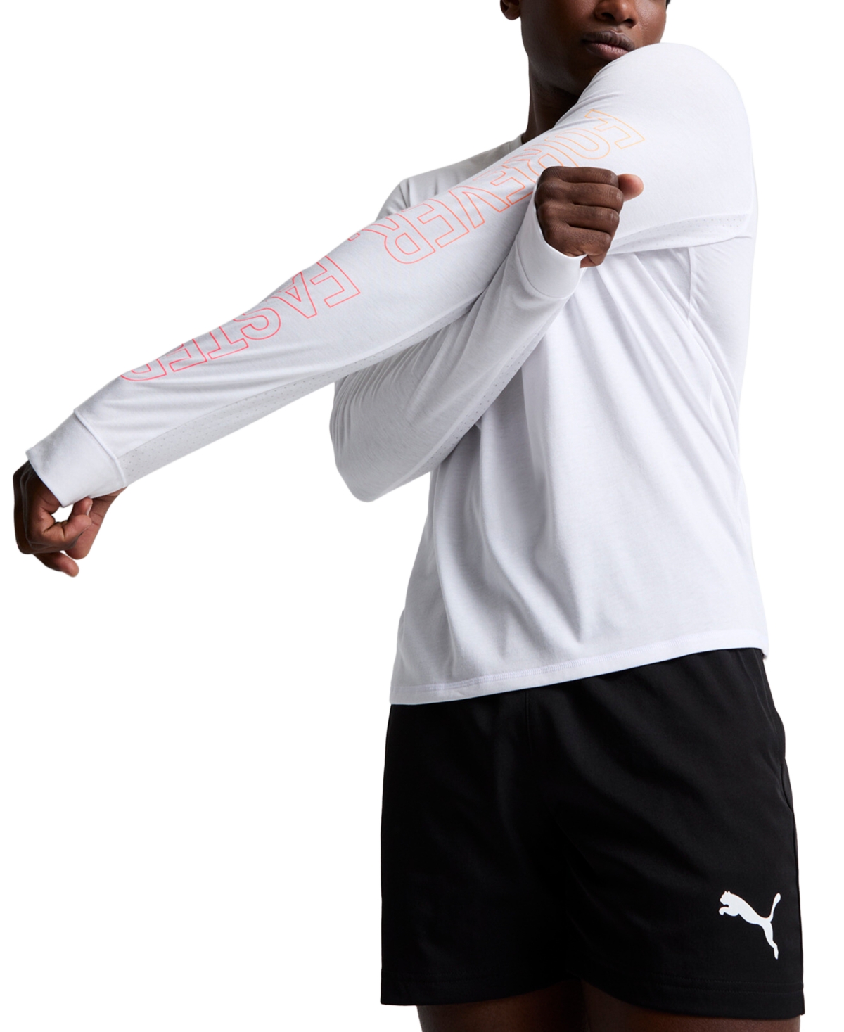 Puma Men's Run Favorites Lead the Pack Long-Sleeve Sport Shirt