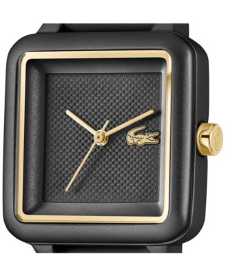 Women's Lacoste 12.12 Flow Black Silicone Strap Watch 26mm