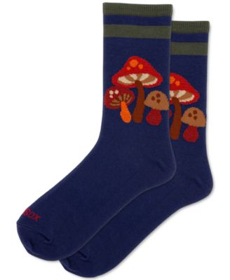 Hot Sox - Women's Fuzzy Mushroom Crew Socks