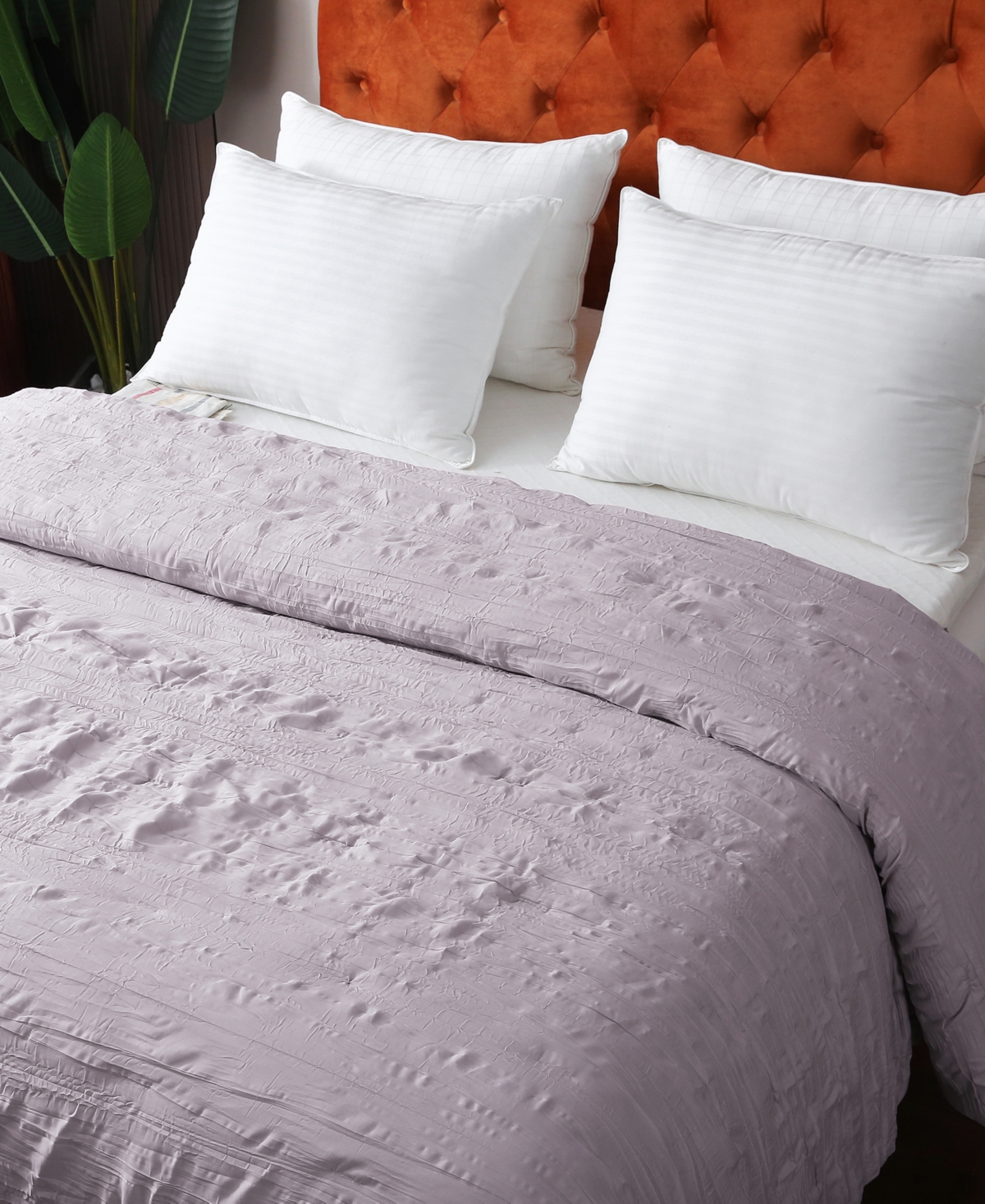 St. James Home St James Home Crinkled Down Alternative Comforter, Twin In Purple