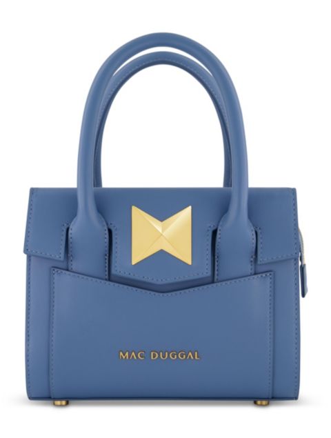 Женская сумка Mac Duggal Gold Plated Hardware Small Leather, цвет: Сумеречный