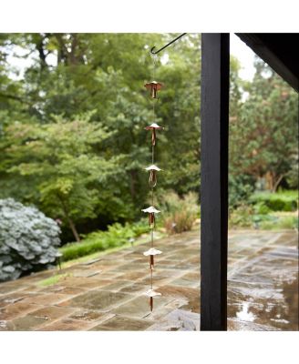 Mushroom Rain Chain – Whimsical and Functional Garden Decor