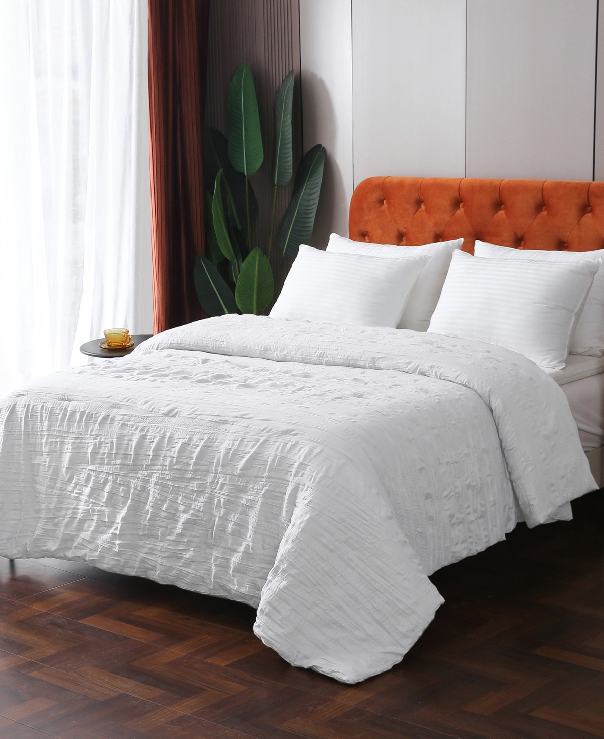 St. James Home St James Home Crinkled Down Alternative Comforter, King In White
