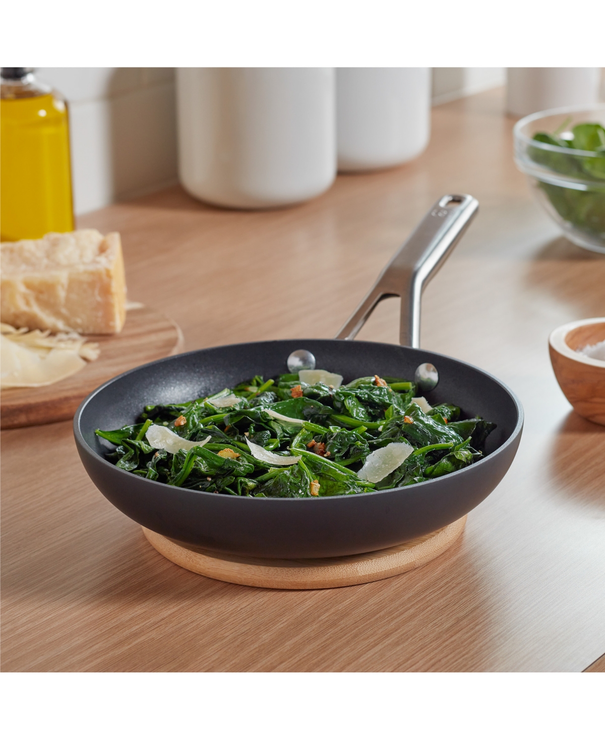 CALPHALON HARD-ANODIZED NONSTICK 8" AND 10" FRYING PAN SET 