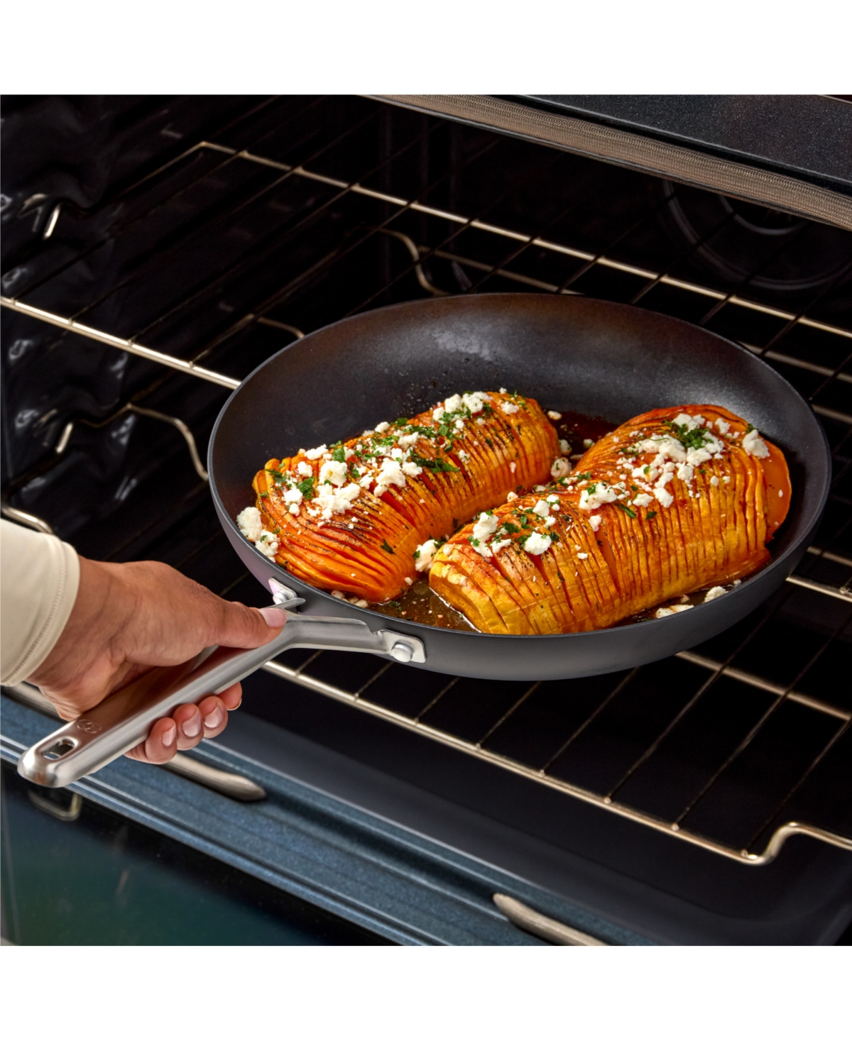 Calphalon Hard-anodized Nonstick 10-piece Cookware Set In Black