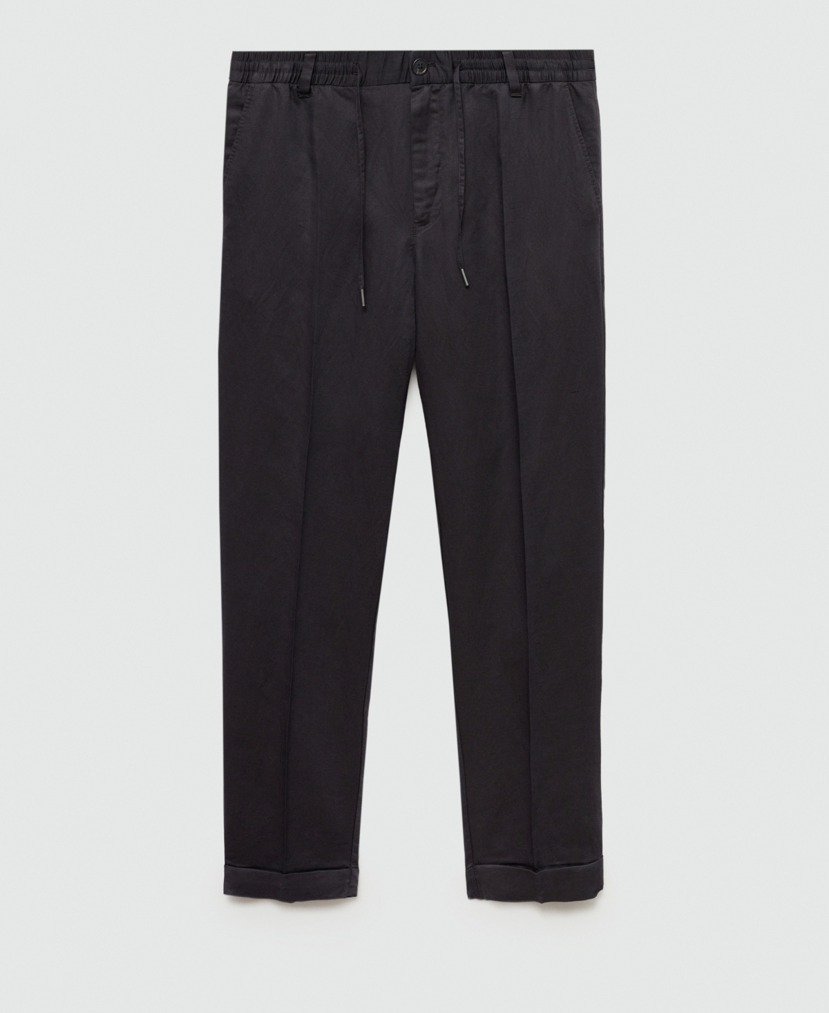 Mango Men's Linen Drawstring Pants