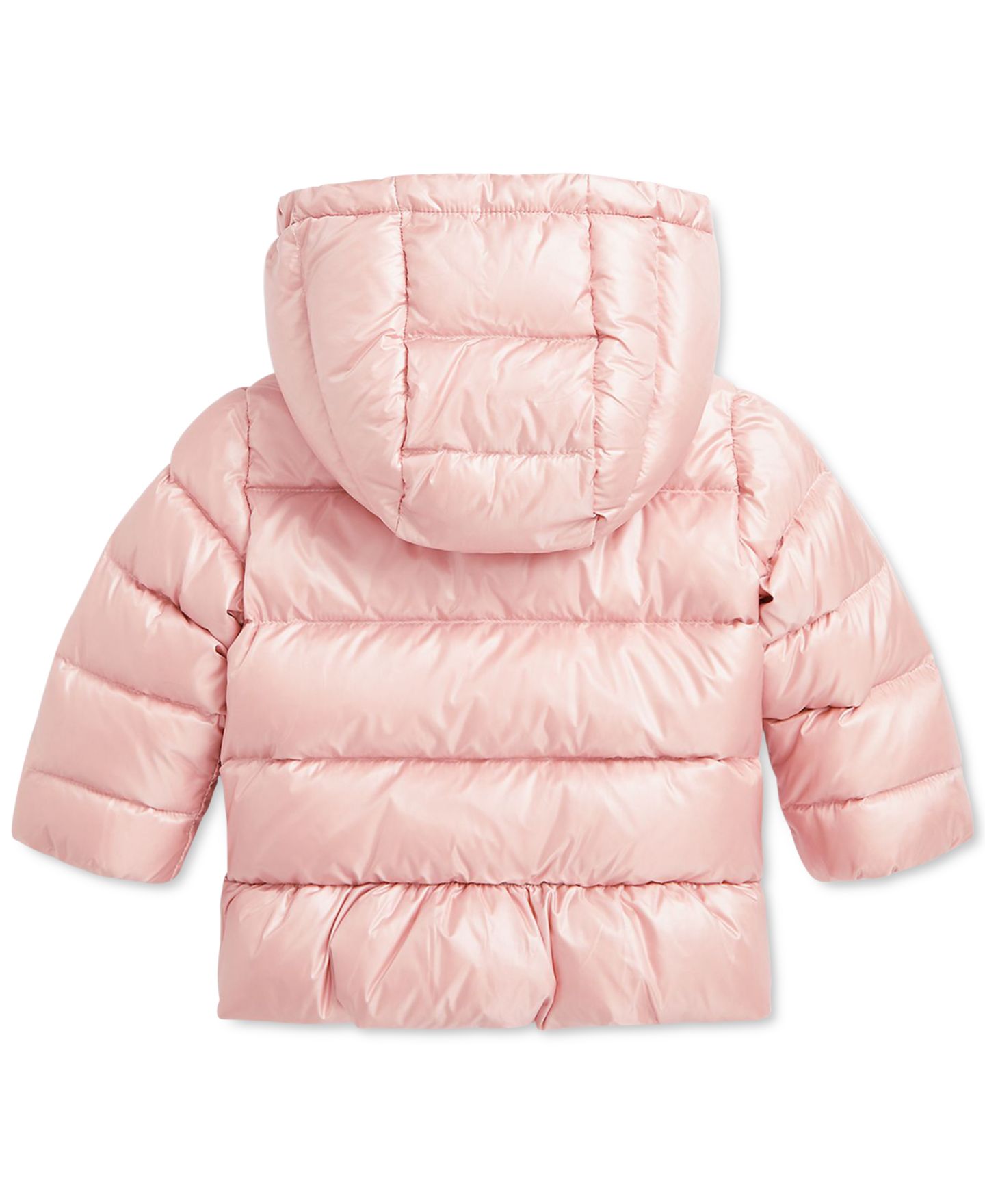 Пальто Polo Ralph Lauren Baby Girls' Metallic Peplum, цвет: Розовый — фото 3
