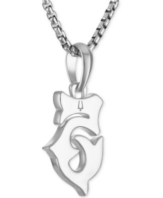 Marc Anthony Men's Black Diamond Number 5 Pendant Necklace (0.30 ct. t.w.) in Sterling Silver-Plate, 24" + 2" extender, BVP1054-WSAA