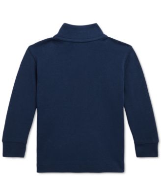 Baby Cotton Quarter-Zip Sweater