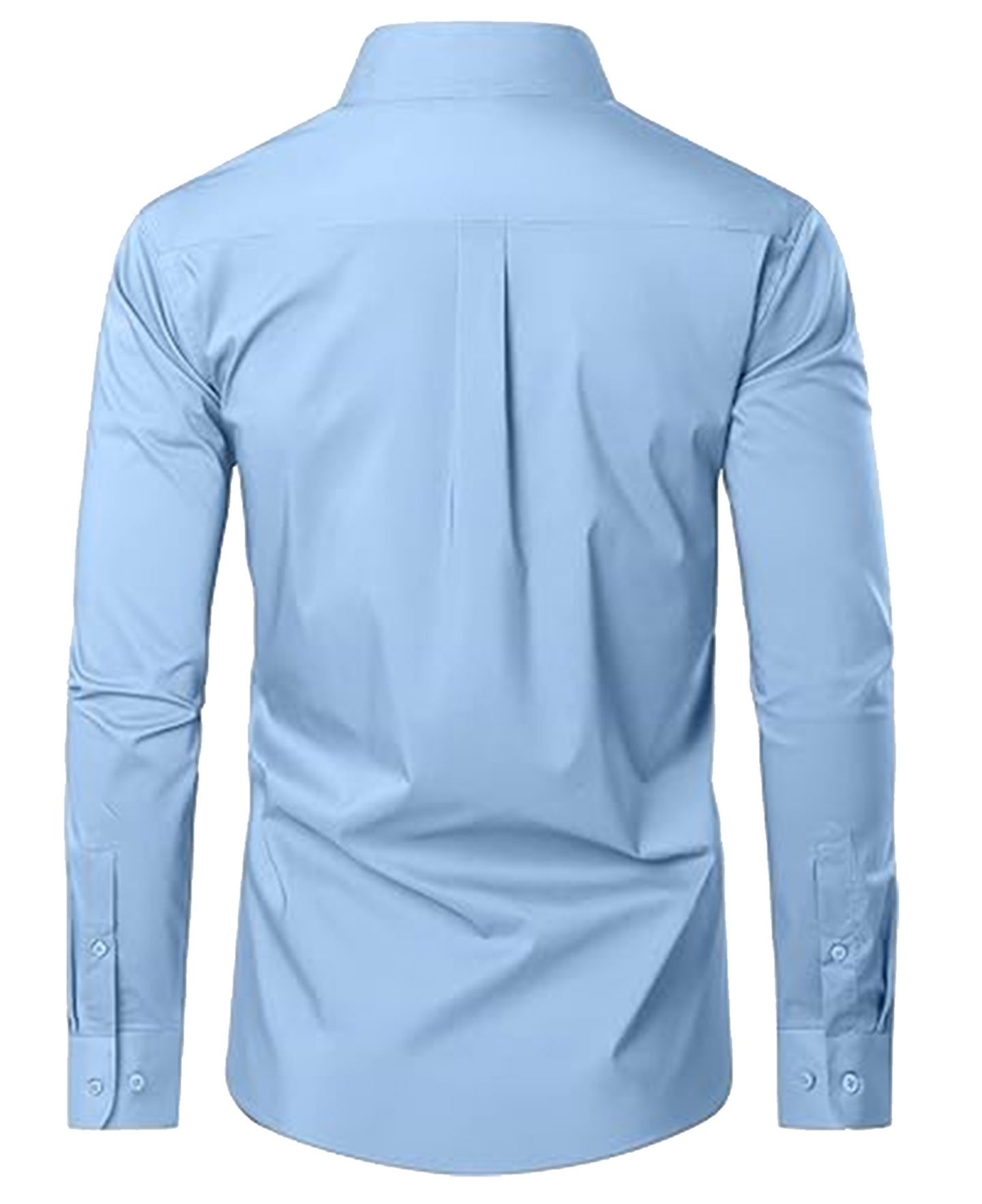 Мужская рубашка Blue Ice Long Sleeve Classic Dress Shirt, цвет: Чёрный — фото 11