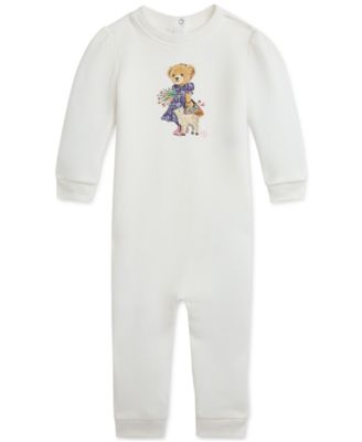 Polo Ralph Lauren Baby Polo Bear Fleece Coverall Macy's