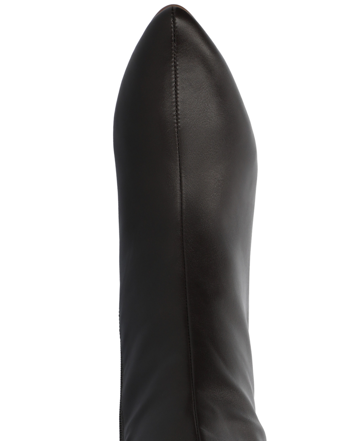 Journee Collection Journee Women's Ameylia Block Heel Knee High Boots In Dark Brown Pu